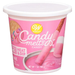 Wilton Candy Melts Wafers Pink Tub 7oz - 7 OZ