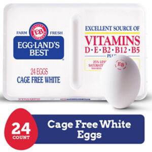 Eggland's Best Cage Free Large White Eggs - 24 CT