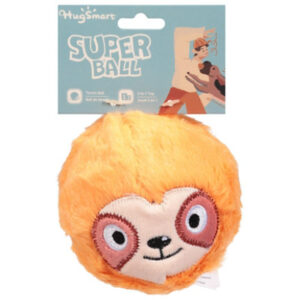 Hugsmart Pet - Dog Toys 2-in-1 Super Ball - Zoo Ball - Sloth Single Pack Size 4 - EA