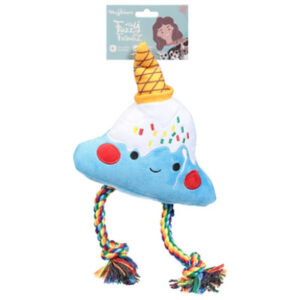 Hugsmart Pet - Dog Plush & Rope - Foodie Japan - Fuji Ice-cream Single Pack Size - EA