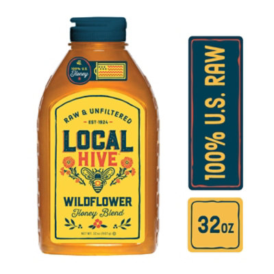 Local Hive Wildflower Honey 32oz Bottle - 32 OZ