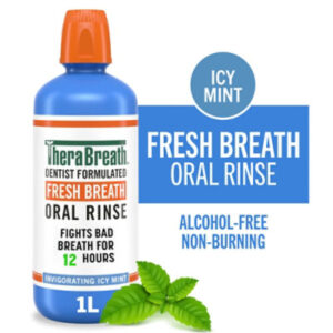 Therabreath Fresh Breath Oral Rinse Icy Mint 33.8 Fz - 33.8 FZ