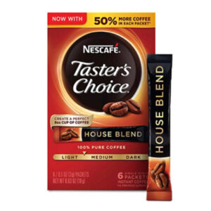 Nescaf?Taster's Choice House Blend Light Medium Roast Instant Coffee In Box - 6-0.1 Oz