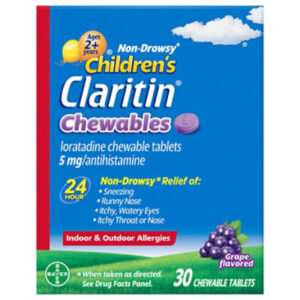 Children's Claritin Chewables 5 Mg Antihistamine - 30 Count