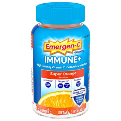 Emergen-C Gummies Immune Plus Vitamin D - 45 Count