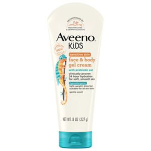 Aveeno Kids Sensitive Skin Hypoallergenic Face And Body Gel Cream - 8 Oz