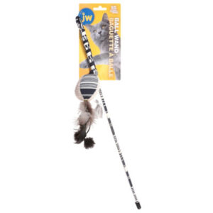 JW Feather Ball Cat Wand - Each