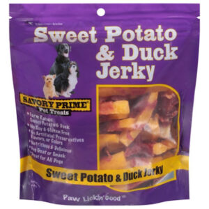 Savory Prime Sweet Potato And Duck Jerky Dog Treats - 16 Oz
