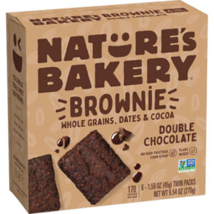 Nature's Bakery Double Chocolate Brownie - 9.54 Oz