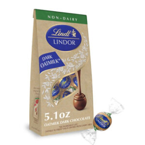 Lindt LINDOR Non-Dairy Oatmilk Dark Chocolate Candy Truffles Bag -  5.1 Oz