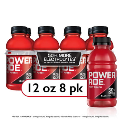 POWERADE Fruit Punch - 8-12 Fl. Oz.