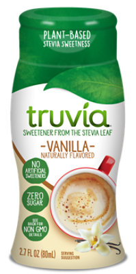 Truvia Zero Calorie Liquid Sweetener Vanilla Flavor From Stevia Leaf - 2.7 Fl. Oz.