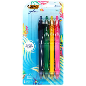 BiC Gelocity Quick Dry Ocean Fashion Inks Pens - 4 Count