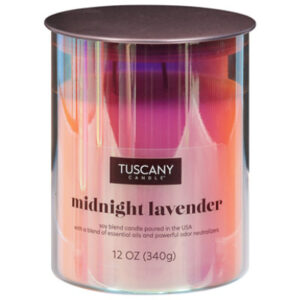Tuscany Serene Clean Midnight Lavender Candle - 12 Oz