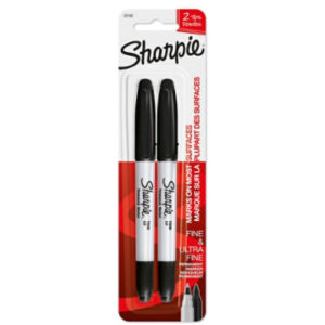 Sharpie Twin Black Marker - 6 Count