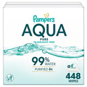 Pampers Aqua Pure Sensitive Baby Wipes 8 Pop Top - 448 Count