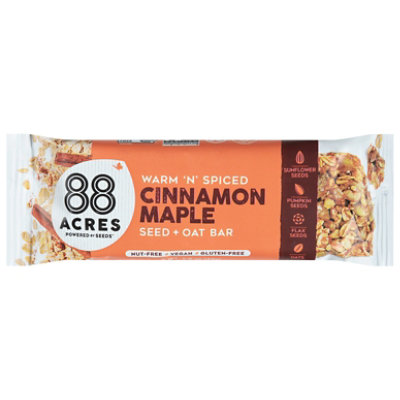 88 Acres Bar Seed Oats N Cinnamon - 1.6 OZ