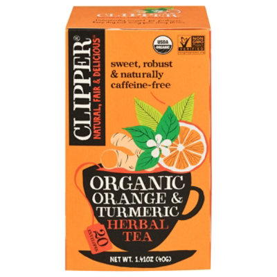 Clipper Organic Orange & Turmeric Herbal Tea - 1.41 Oz