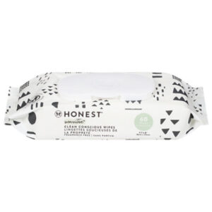 Honest Company Printed Pattern Wipes  - 60 Count