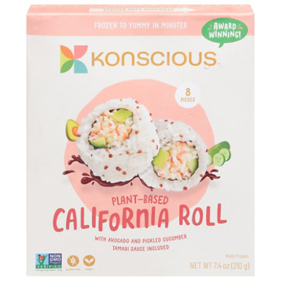 Konscious California Roll Sushi Plant Based - 7.4 OZ