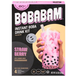 Bobabam Boba Strawberry Kit 4pk - 9.2 OZ