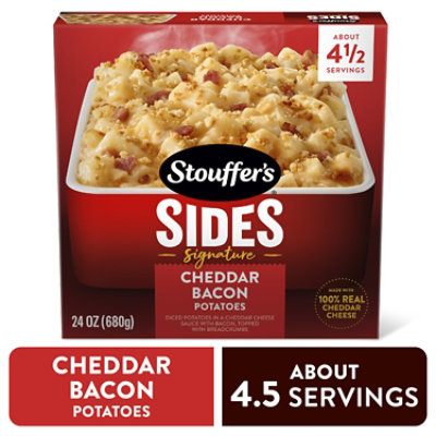 Stouffers Cheddar Baked Potatoes Sides Frozen Entree 24 Oz Box - 24 OZ