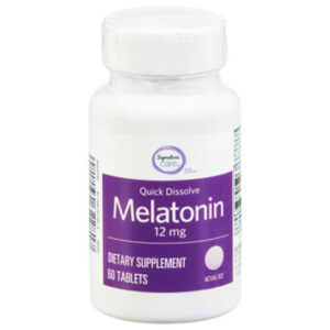 Signature Select/Care Quick Dissolve Melatonin 12 Mg Tablets - 60 Count