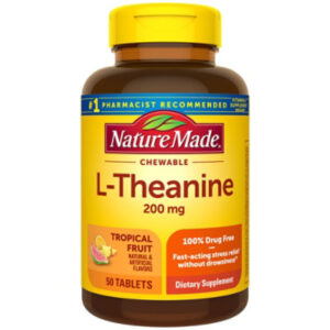 Nature Made L-Theanine 200 Mg Chewable Tablets - 50 Count