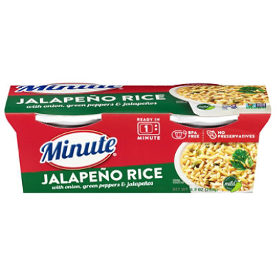 Minute Ready To Serve Jalapeno Rice Cups - 2- 4.4 Oz