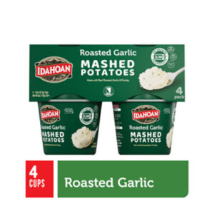 Idahoan Roasted Garlic Cups - 4-1.5 Oz