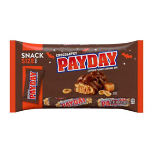 Payday Chocolatey Peanut Caramel Snack Size Halloween Candy Bag - 10.64 Oz
