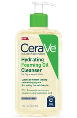 CeraVe Hydrating Foaming Oil Cleanser - 12 Fl. Oz.