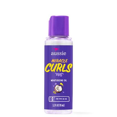 Aussie Miracle Curls Curl-defining Oil Hair Treatment With Jojoba Oil 3.2 Fz - 3.2 FZ