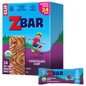 CLif Kid Zbar Organic Chocolate Chip Granola Bars Vertical - 24 Count