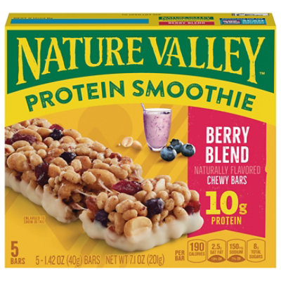Nature Valley Protein Smoothie Berry Blend Bar 5 Count - 7.1 Oz.
