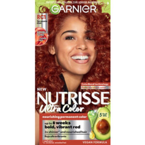 Garnier Nutrisse Ultra Color Nourishing Permanent Hair Color Creme RC1 Med Copper Red Kit - Each