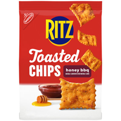 RITZ Toasted Chips Honey BBQ Crackers - 8.1 Oz