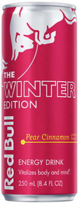 Red Bull Winter Edition Pear Cinnamon Singles - 8.4 Fl Oz
