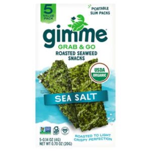 Gimme Seasalt Roasted Seaweed Snack 5 piece - 0.7 Oz