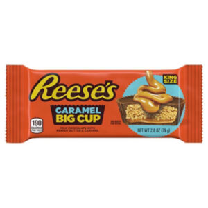 Reeses Milk Chocolate Peanut Butter Cup Big Cup With Caramel King Size Bar - Each