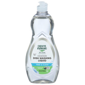 Open Nature Dish Washing Liquid Free and Clear - 19 Fl. Oz.