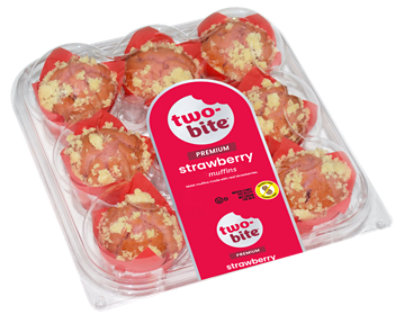 Two Bite Strawberry Streusel Muffins 9 Count - 8 Oz.