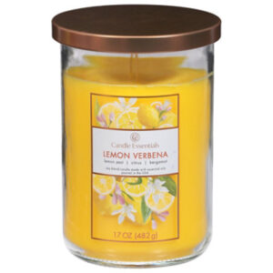 Candle Essentials Scented Jar Candle Lemon Verbena - 17 Oz