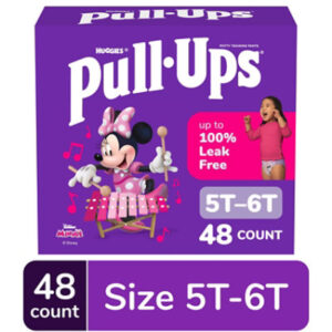 Pull-Ups Potty Training Underwear for Girls Size 5T to 6T - 48 Count