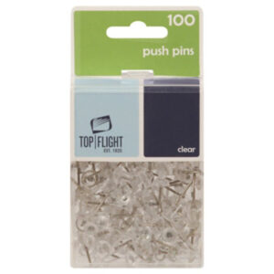 Top Flight Clear Push Pins - Each