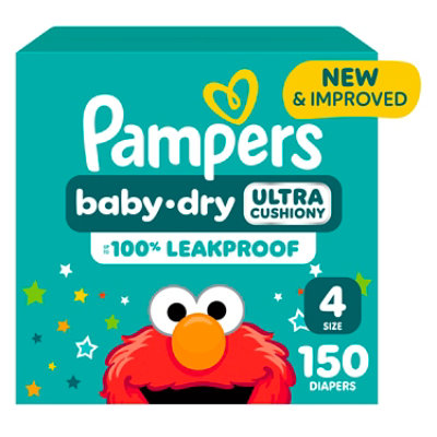 Pampers Baby Dry Diapers Enormous Pack Size 4 - 150 Count