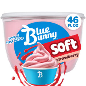 Blue Bunny Soft Strawberry Flavored Frozen Dairy Dessert - 46 Fl. Oz.