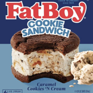 FatBoy Cookies N Cream Sea Salt Ice Cream Sandwich Package - 4-16 Fl. Oz.