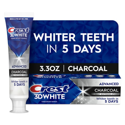 Crest 3D White Advance Charcoal - 3.3 Oz