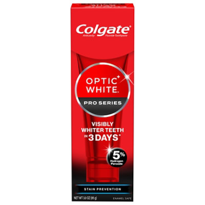 Colgate Optic White Toothpaste Pro Series Stain Shield - 3 Oz